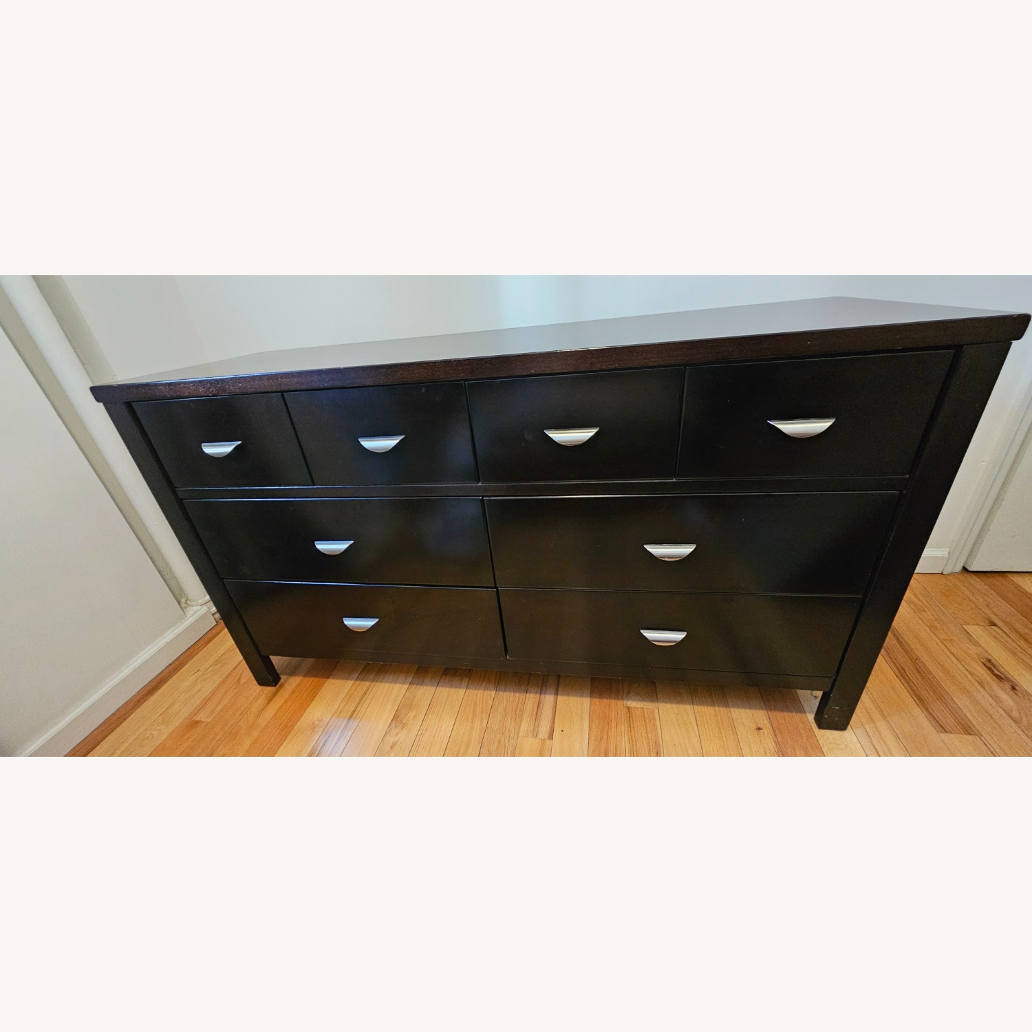 Ligna Furniture Dark Brown Mahogany Wood Dresser - image-2