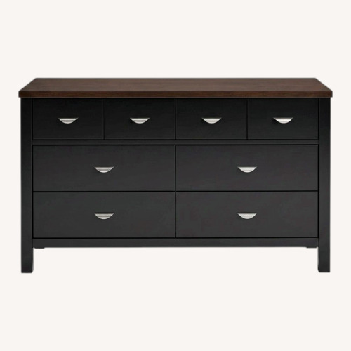 Used Ligna Furniture Dark Brown Mahogany Wood Dresser for sale on AptDeco