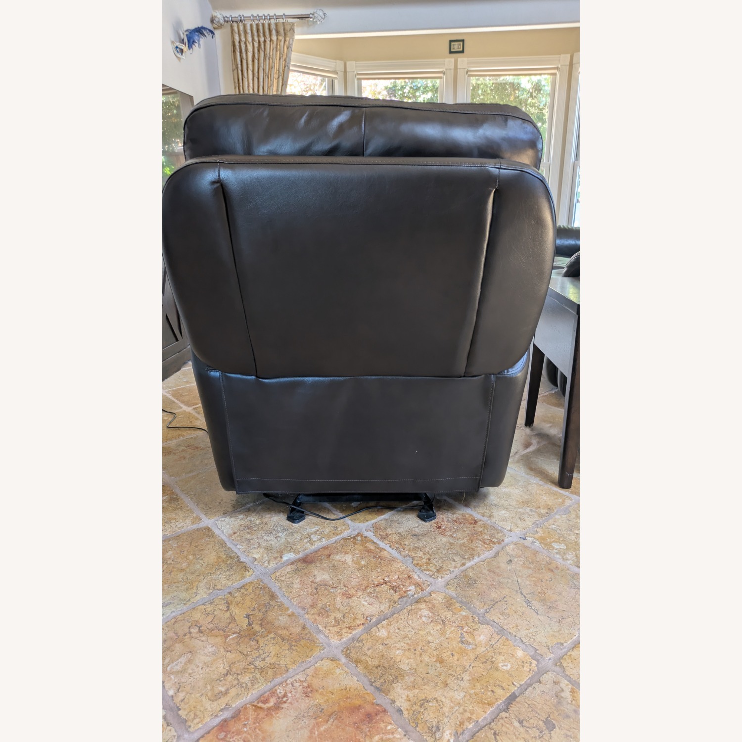 Black Leather Recliner - image-3
