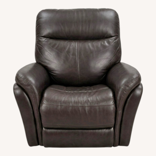 Used Black Leather Recliner for sale on AptDeco