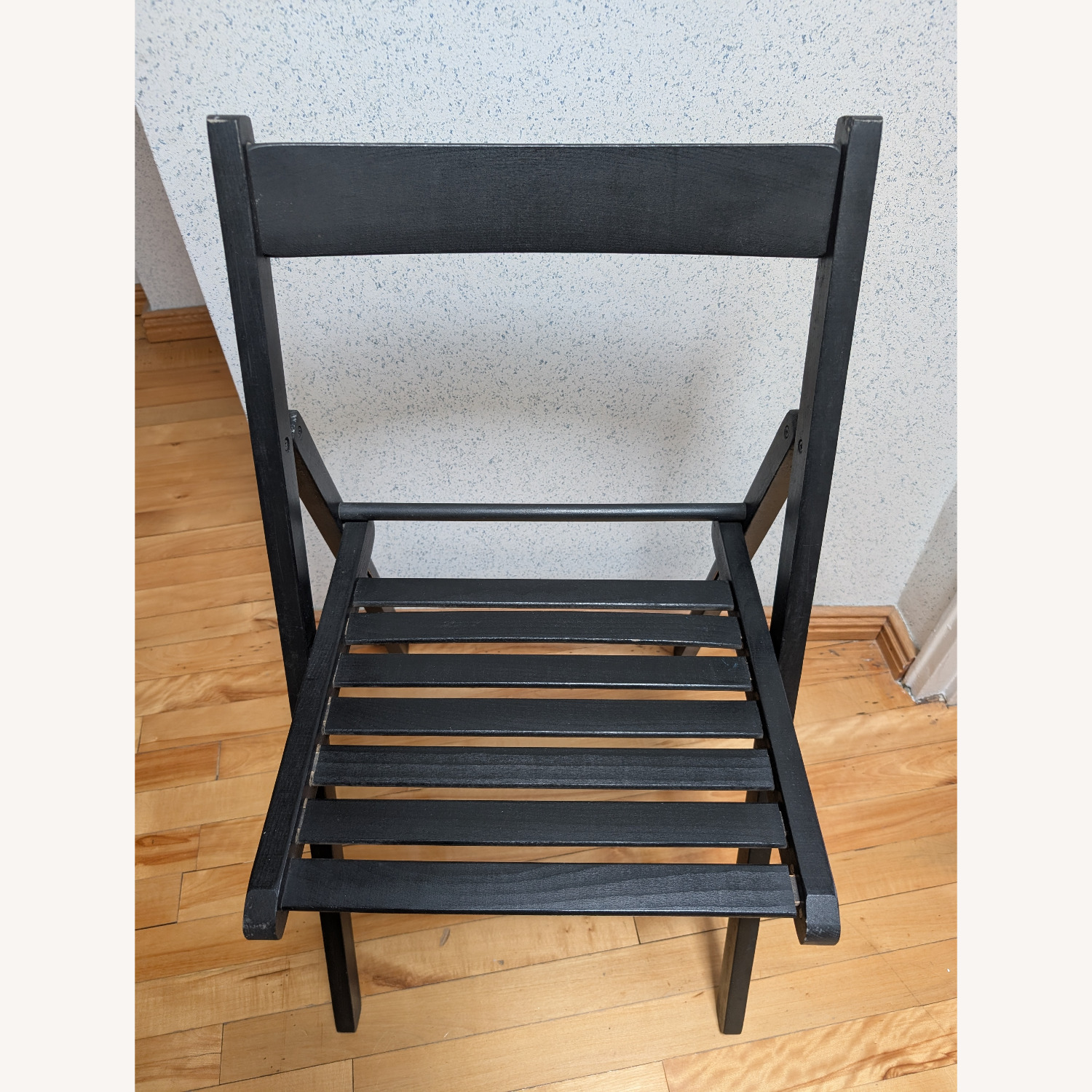 IKEA Frösvi Black Wood Folding Chair Set of 3 - image-4