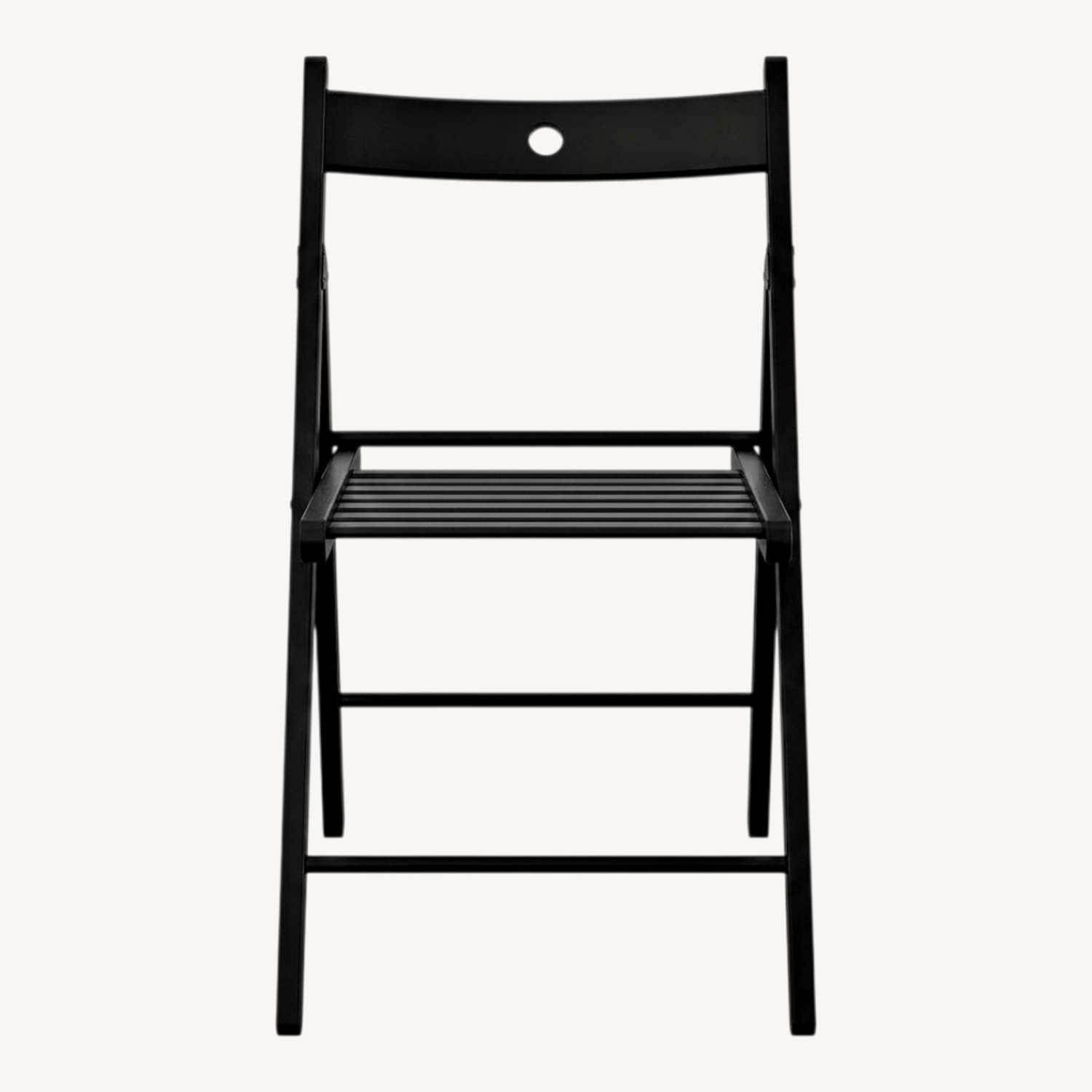 IKEA Frösvi Black Wood Folding Chair Set of 3 - image-0