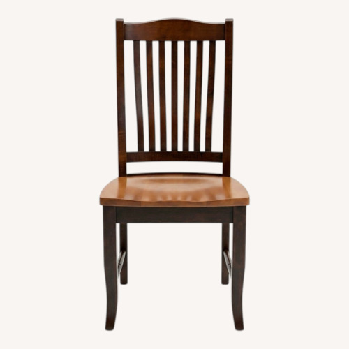 Used Woodley's Dark Brown Wood Dining Chairs for sale on AptDeco