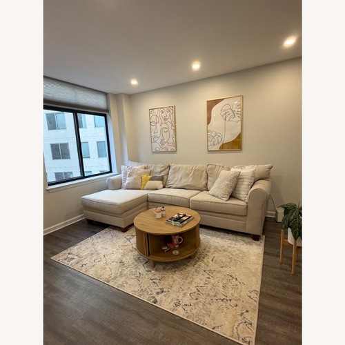 Used Bob's Discount Furniture 2 Piece Sectional for sale on AptDeco