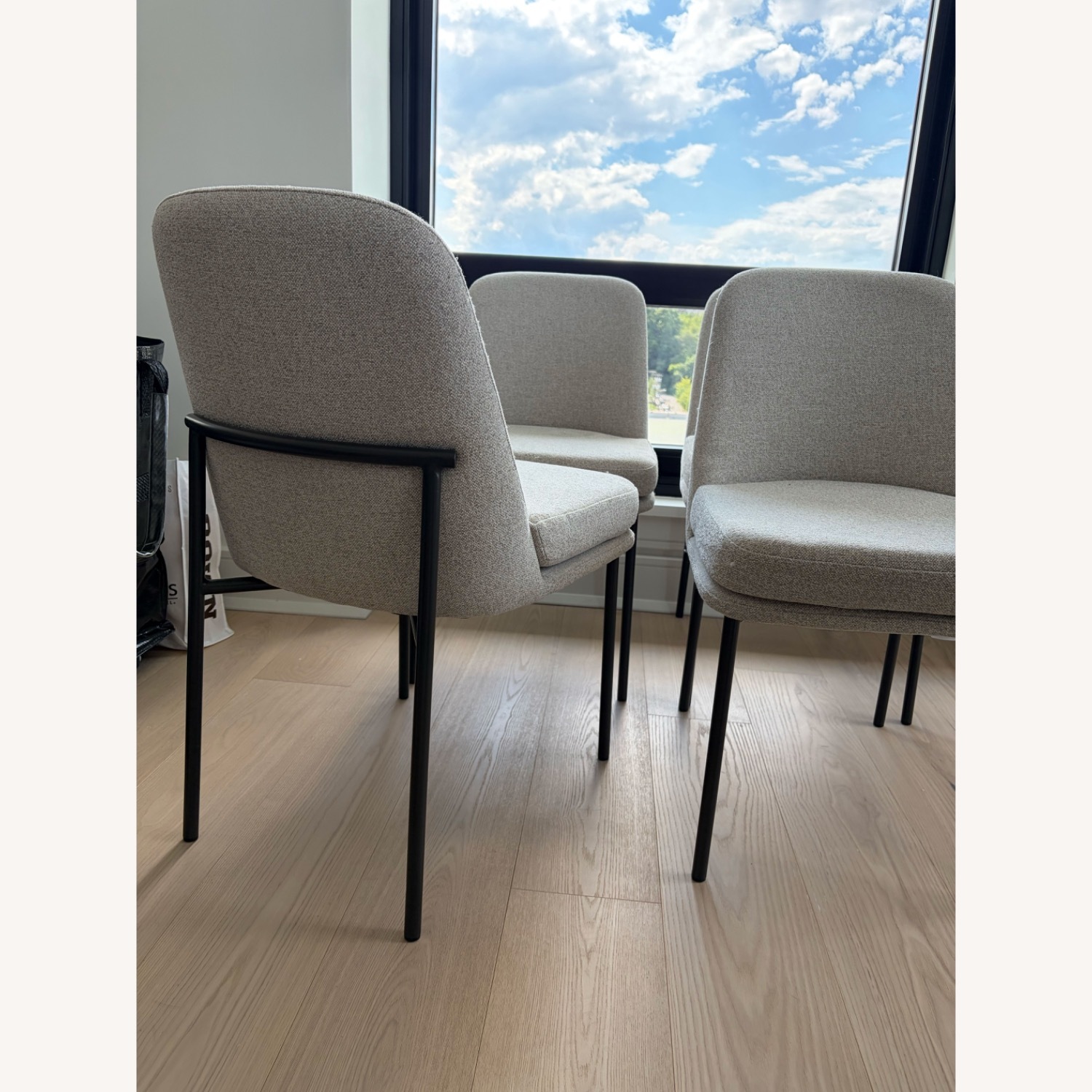 West Elm 4 Jack Metal Frame Dining Chairs - image-4