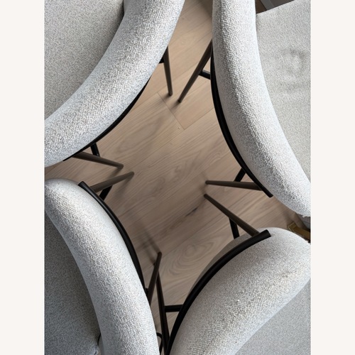 Used West Elm 4 Jack Metal Frame Dining Chairs for sale on AptDeco