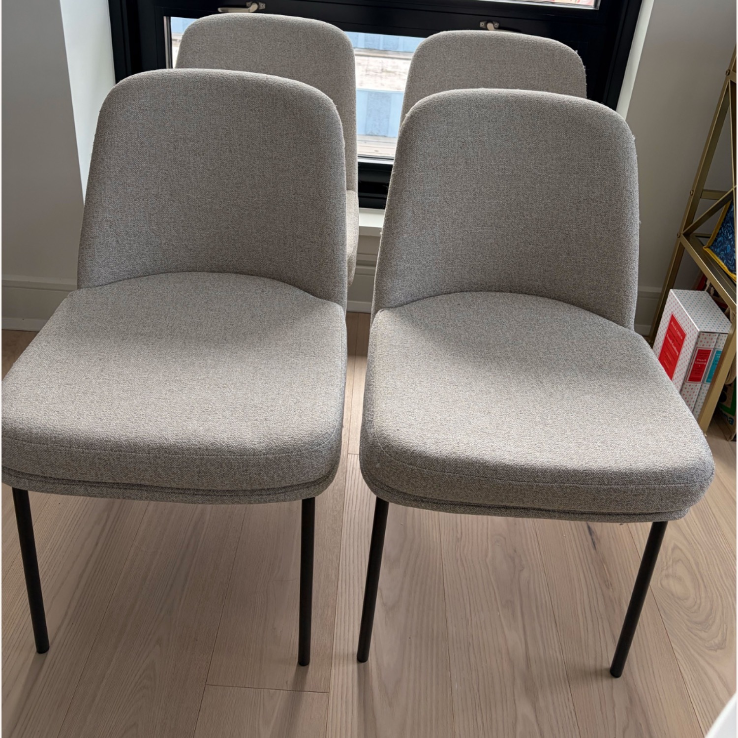 West Elm 4 Jack Metal Frame Dining Chairs - image-5