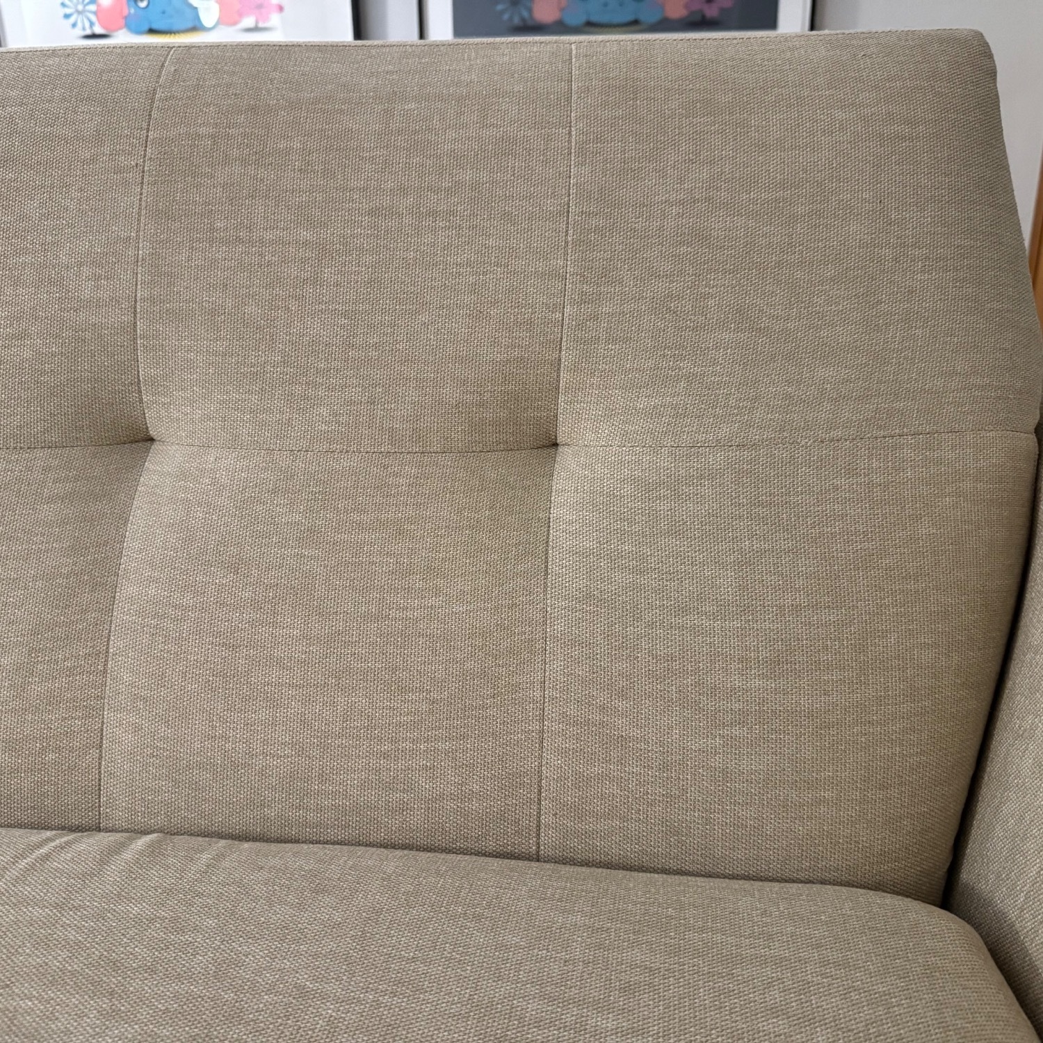 Joybird Hughes Light Brown Fabric 3+ Seater Sofa - image-7