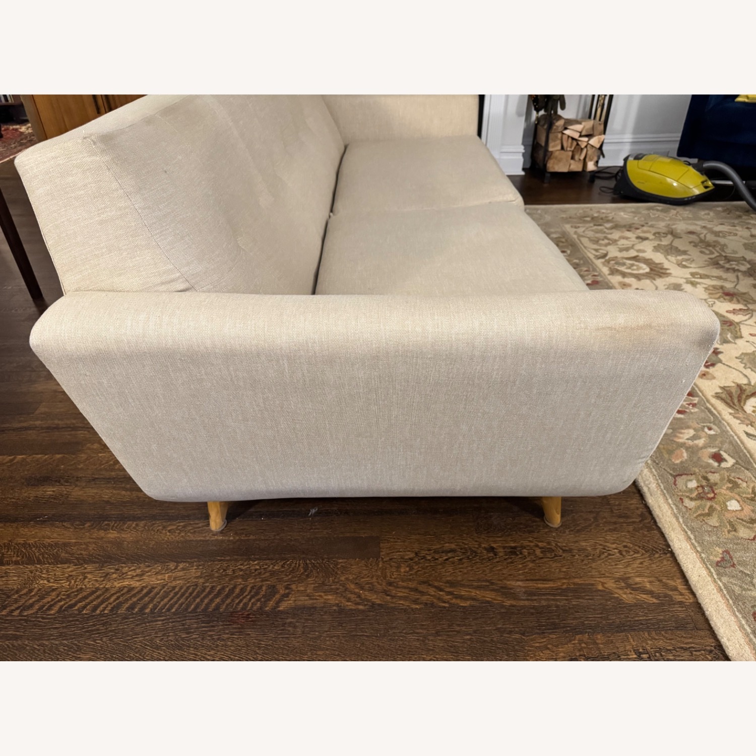 Joybird Hughes Light Brown Fabric 3+ Seater Sofa - image-3