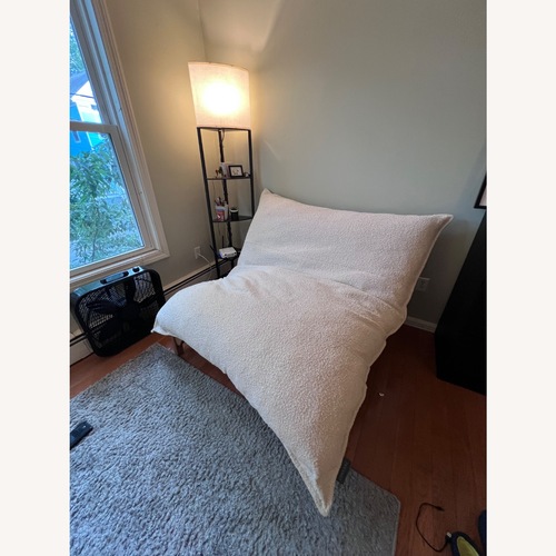 Used LoveSac Pillowsac White Accent Chair for sale on AptDeco