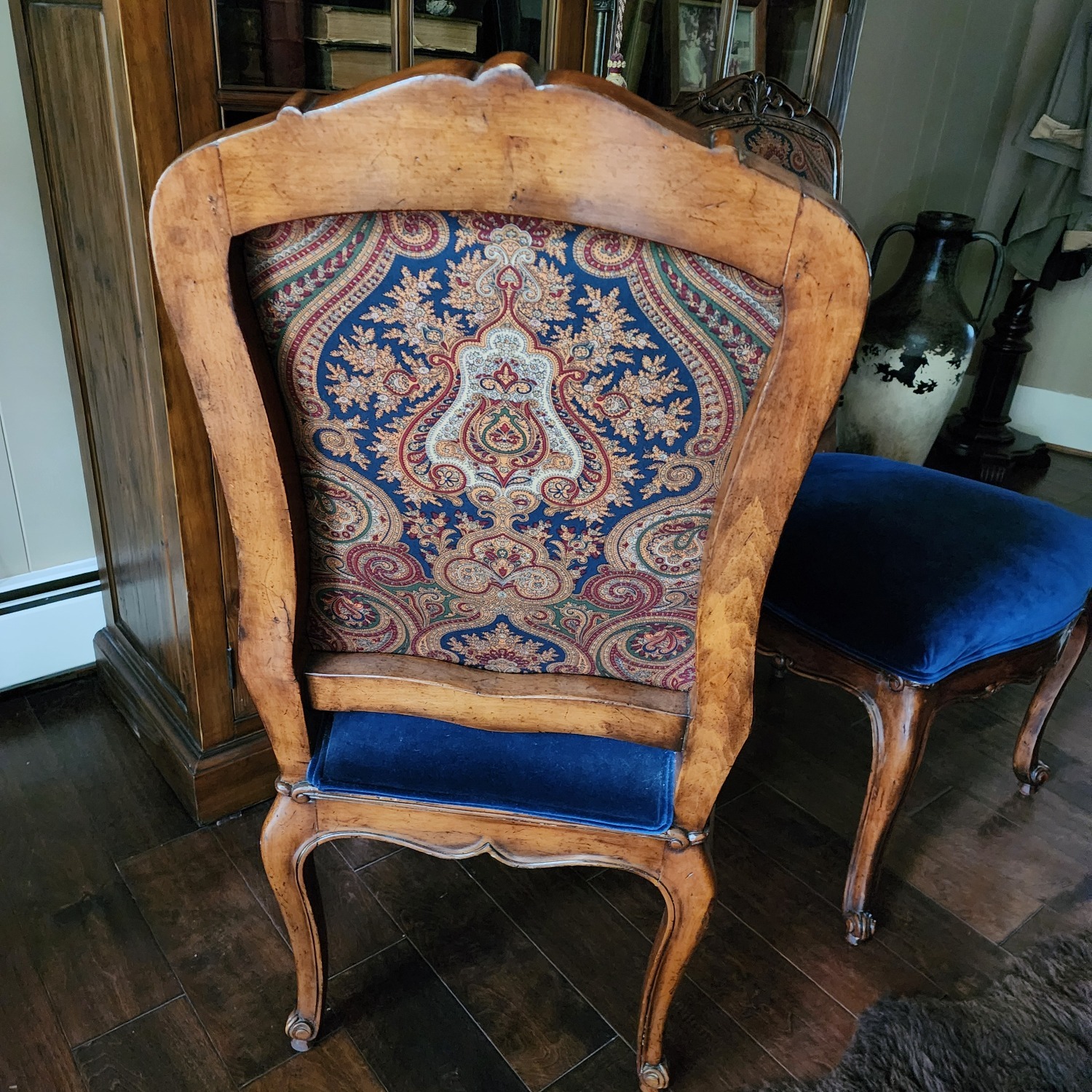 Ralph Lauren Blue Velvet Dining Chairs - image-3