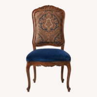 Ralph Lauren Blue Velvet Dining Chairs