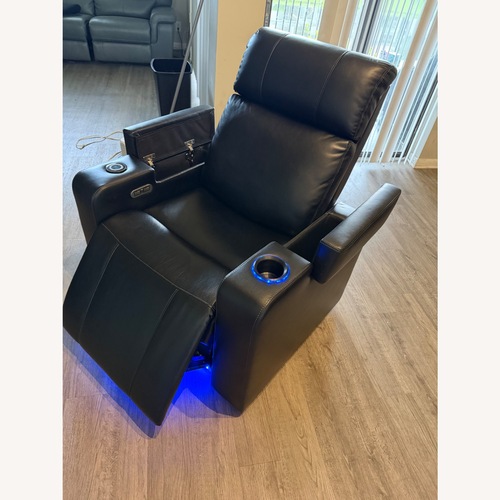 Used Mark Ashton Home Theater Power Recliner Black for sale on AptDeco