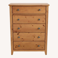 Dark Brown Wood Dresser