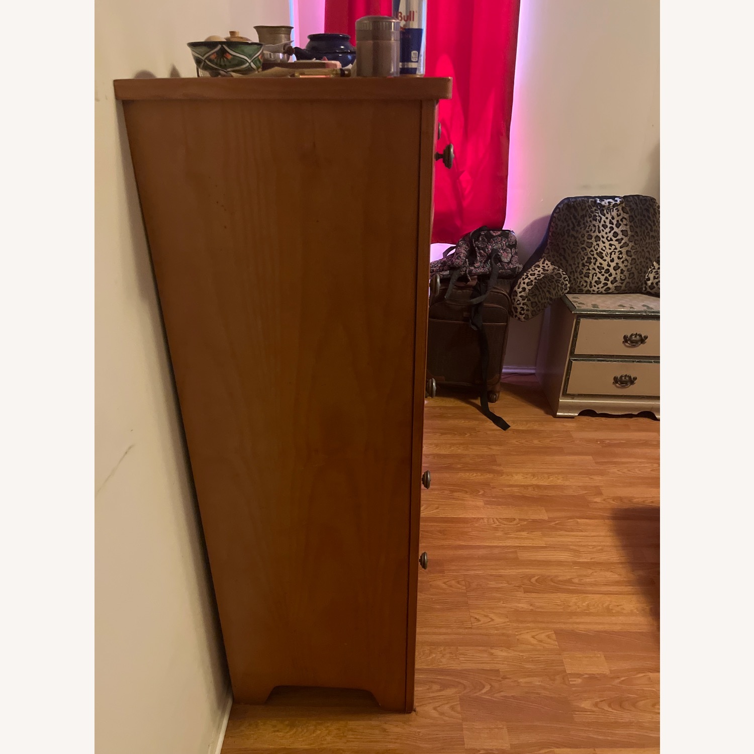 Dark Brown Wood Dresser - image-3
