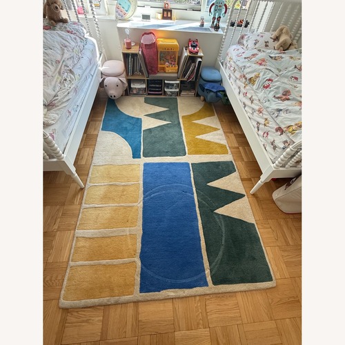 Used West Elm Kids Wool Small Rug 5' x 8' for sale on AptDeco