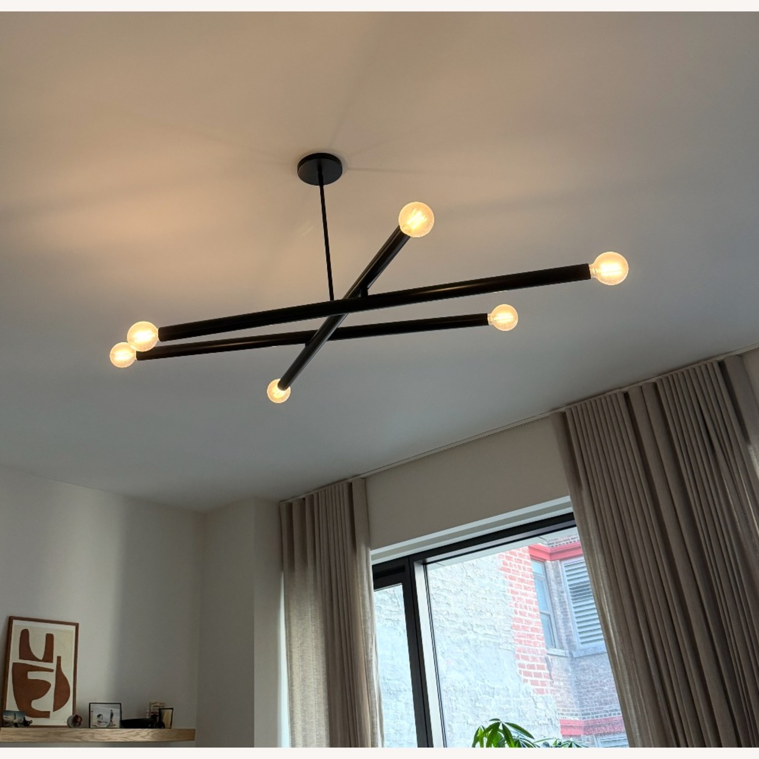 West Elm Black Ceiling Lamp - image-2