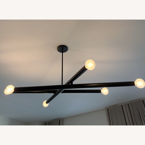 Used West Elm Black Ceiling Lamp for sale on AptDeco