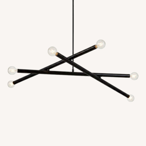 Used West Elm Black Ceiling Lamp for sale on AptDeco