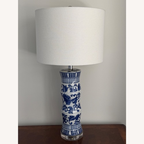 Used Blue and White Ceramic Table Lamps for sale on AptDeco