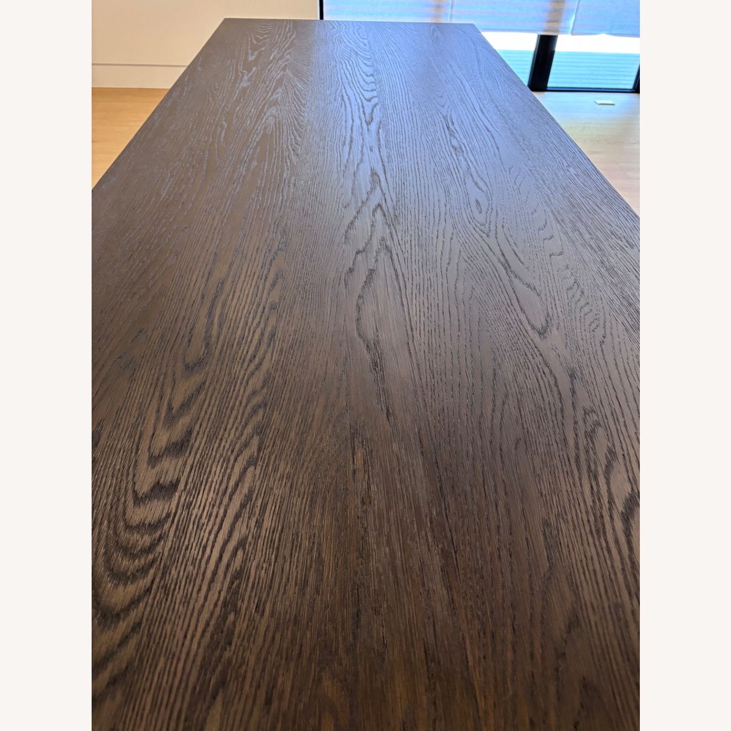 Restoration Hardware Dark Brown Wood Dining Table - image-6