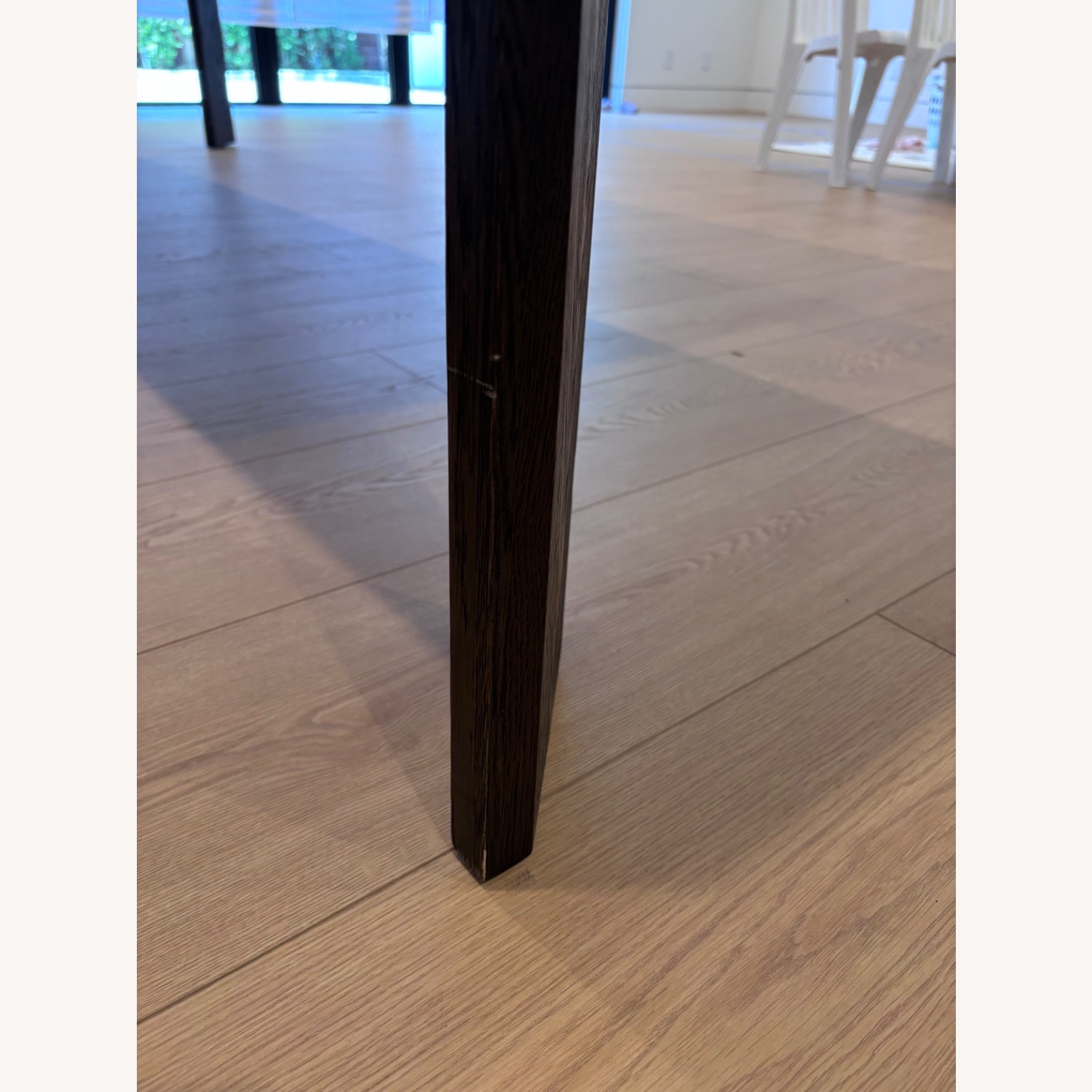 Restoration Hardware Dark Brown Wood Dining Table - image-4