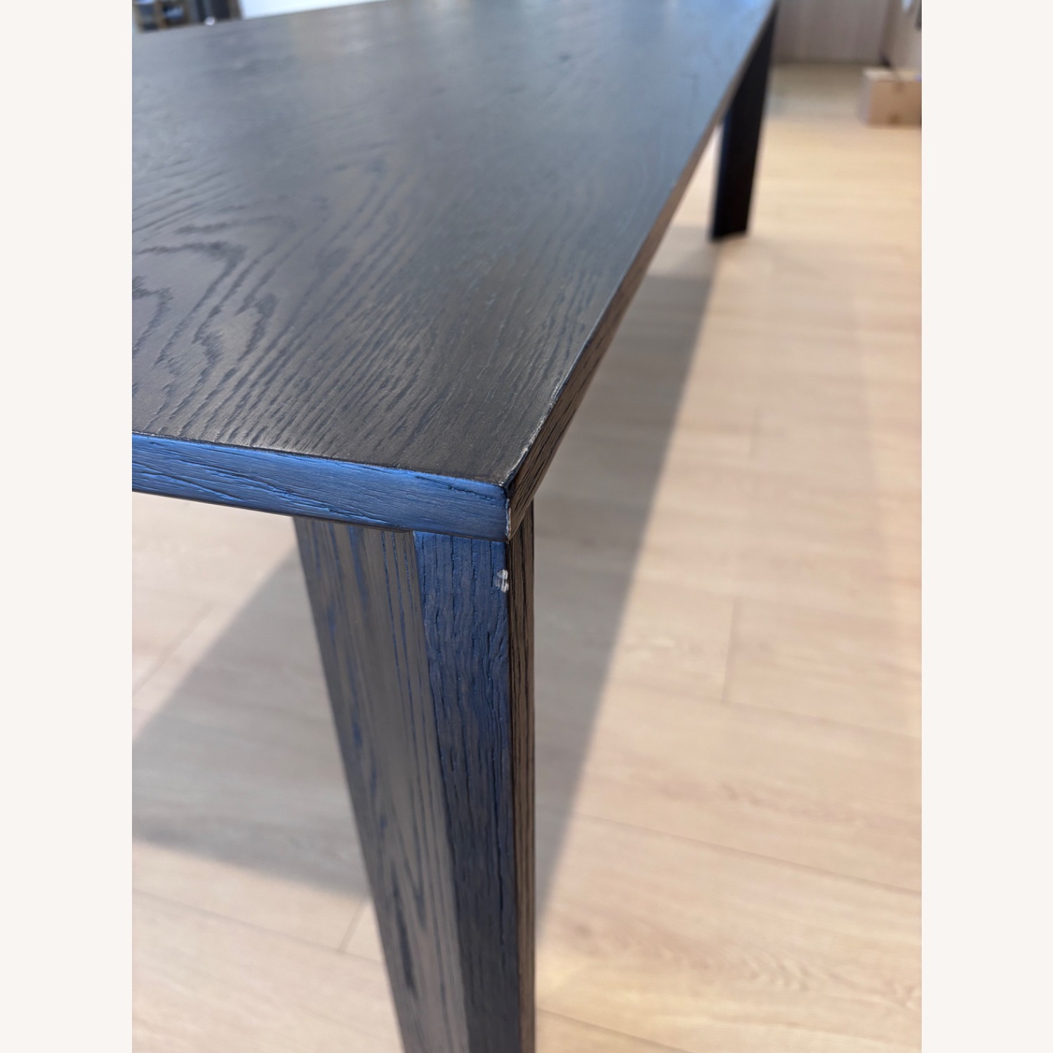 Restoration Hardware Dark Brown Wood Dining Table - image-2