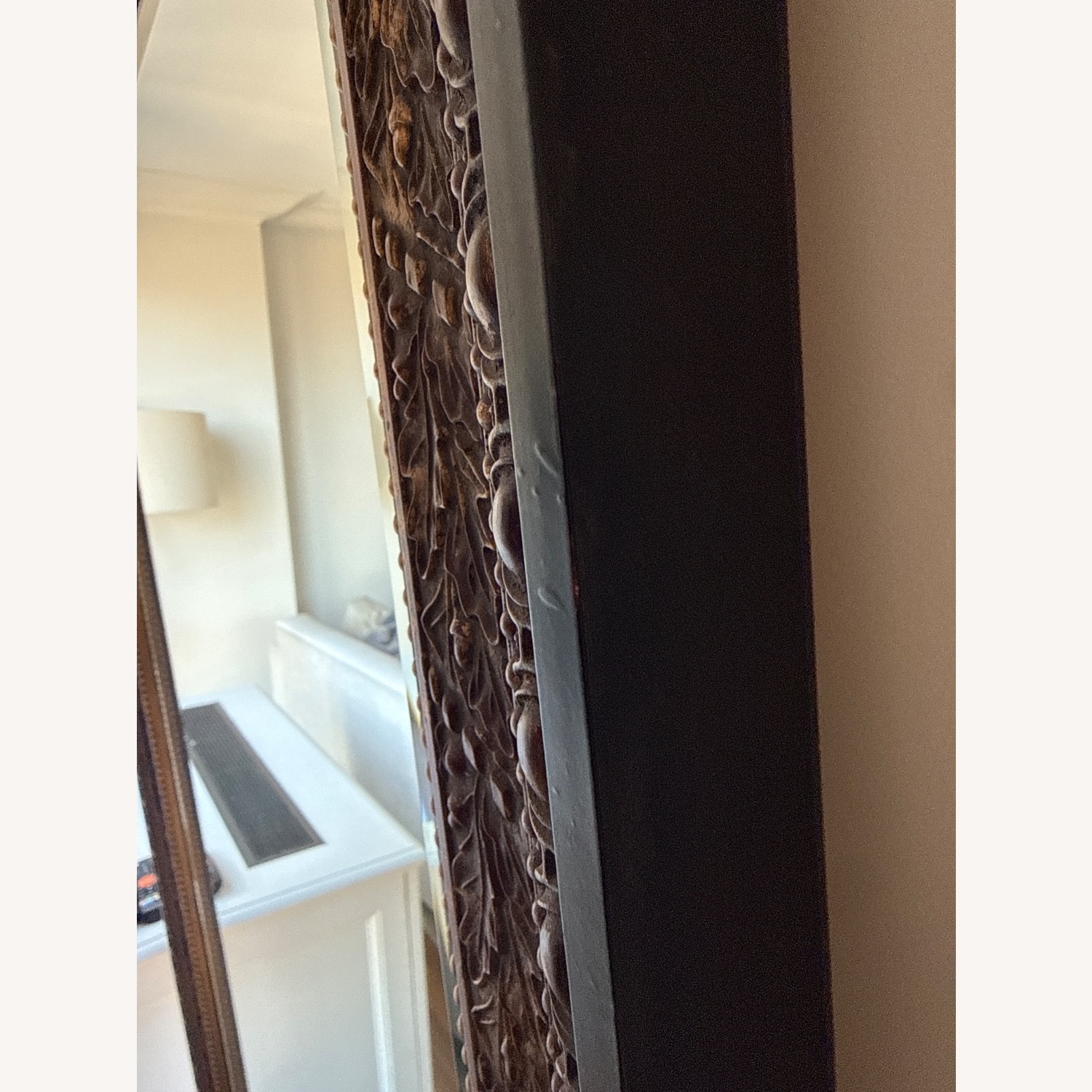 Dark Brown Floor Mirror - image-3