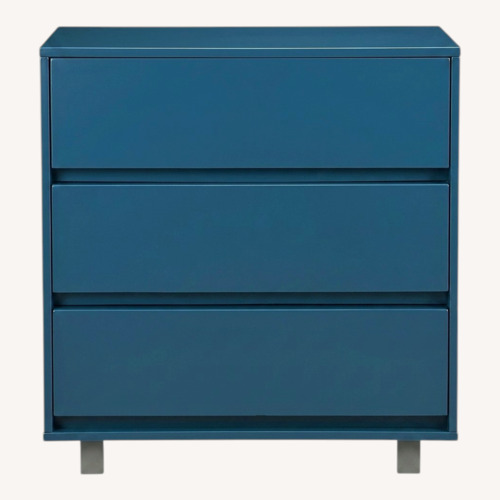 Used CB2 Gallery Blue Lacquer Dresser for sale on AptDeco
