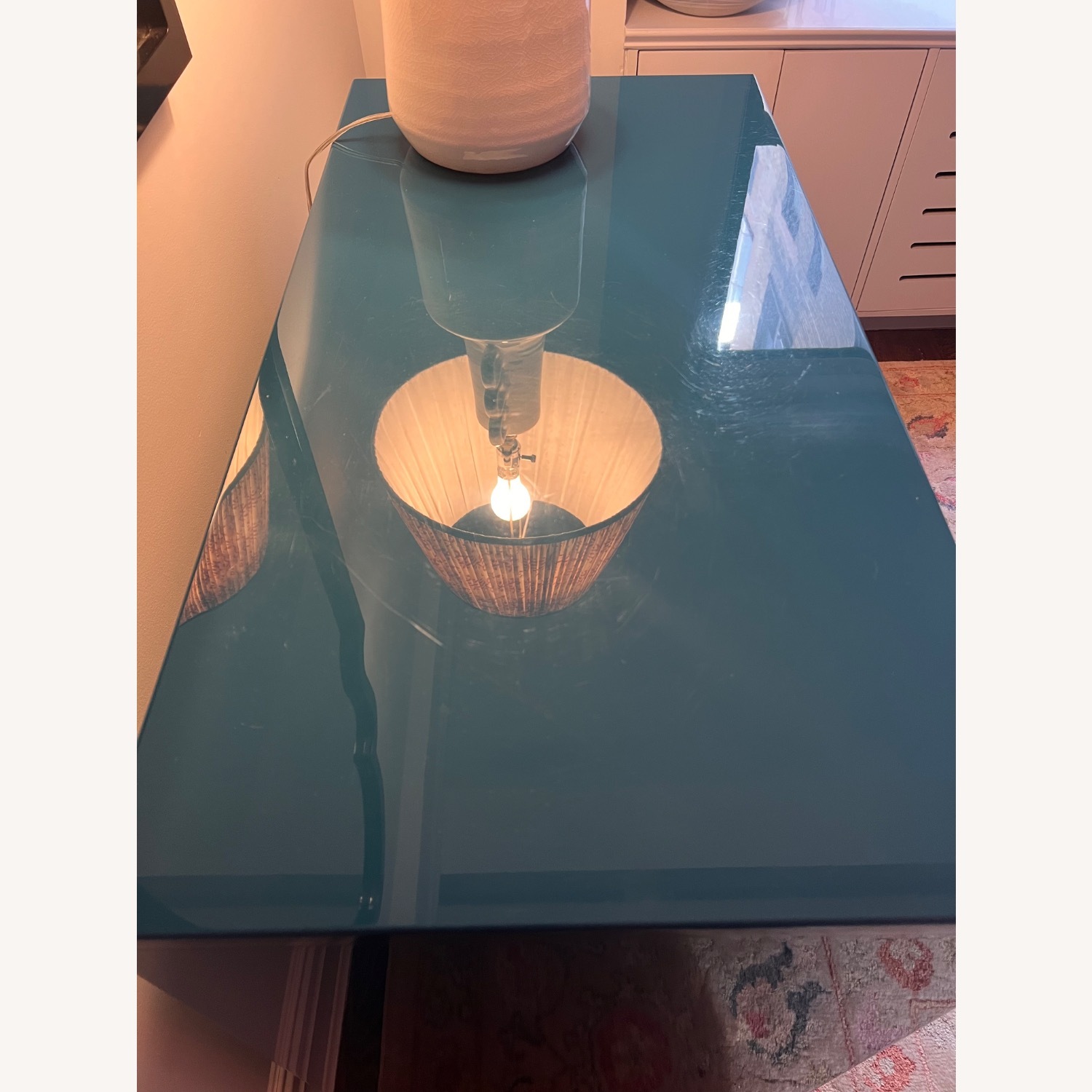 CB2 Gallery Blue Lacquer Dresser - image-4