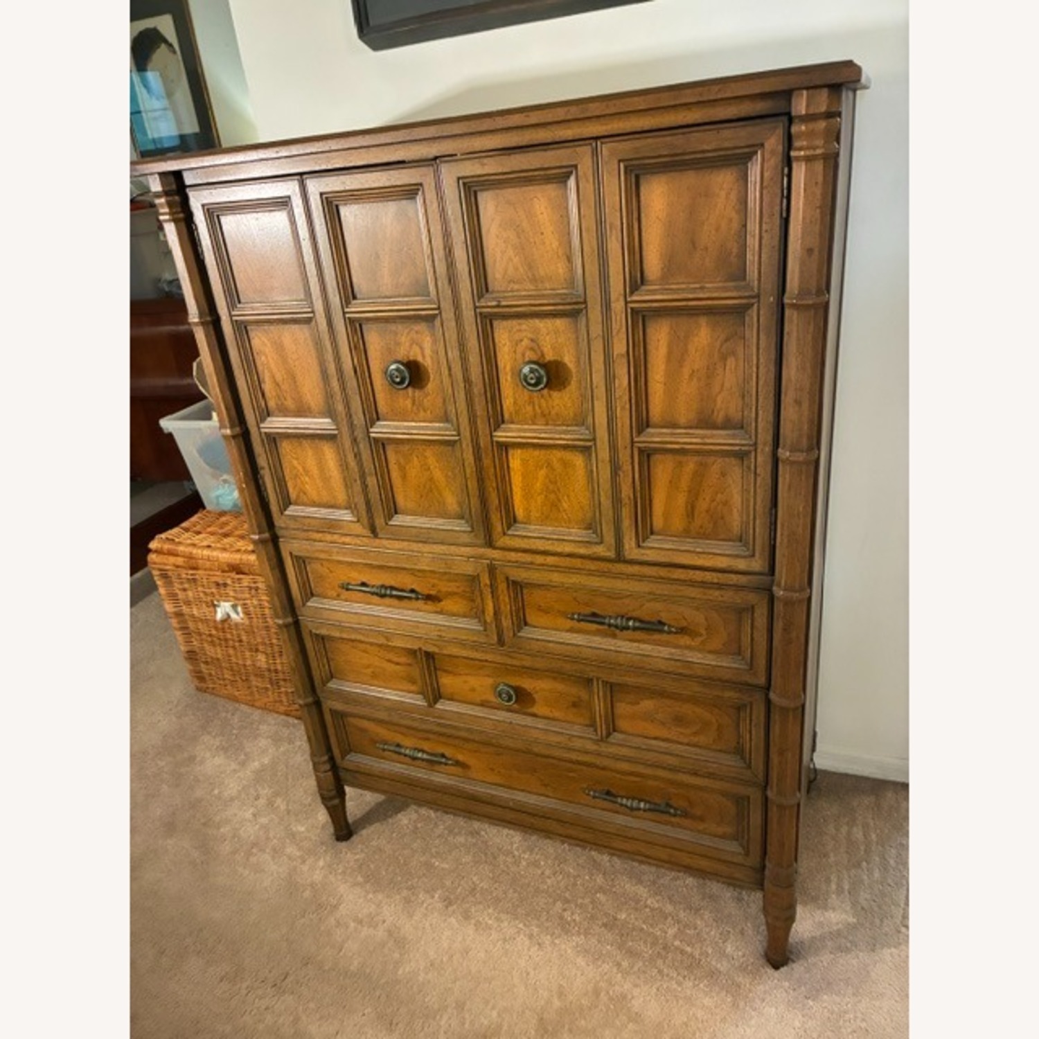 Solid Wood Chest of Drawers - image-1