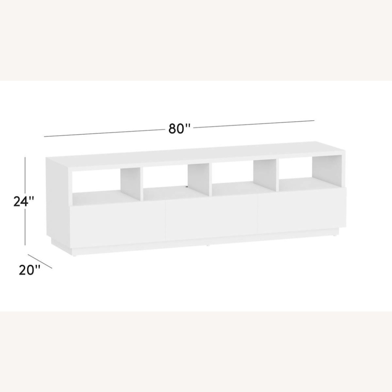 CB2 Chill Large Media Console Walnut Finish - image-8