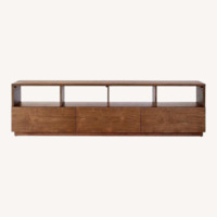 CB2 Chill Large Media Console Walnut Finish