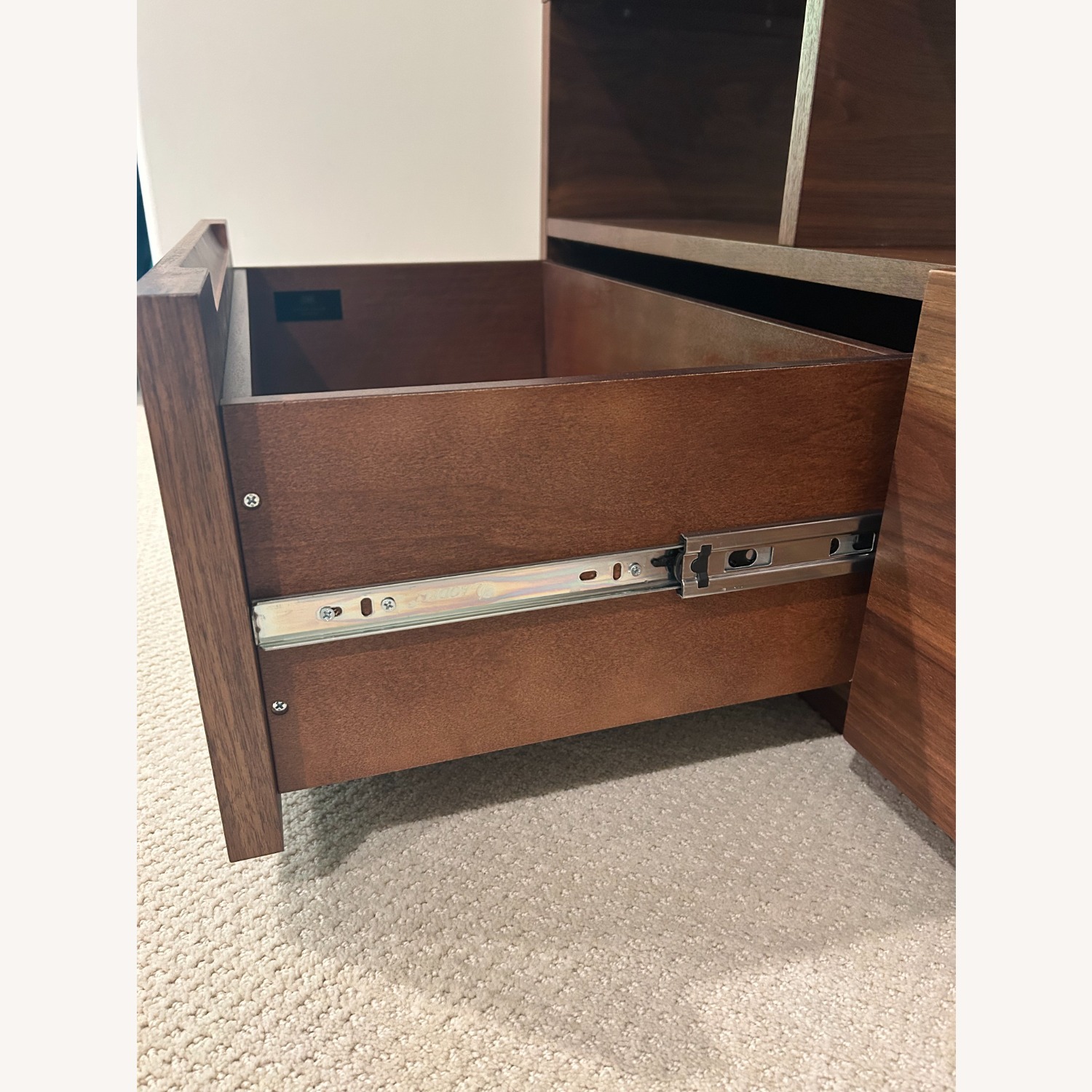 CB2 Chill Large Media Console Walnut Finish - image-3