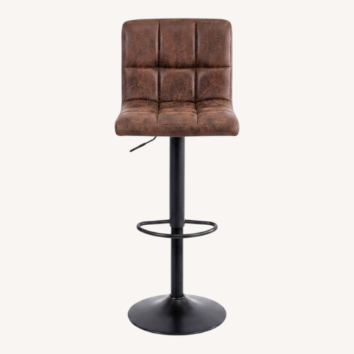 Used Amazon Dark Brown Fabric Stools for sale on AptDeco