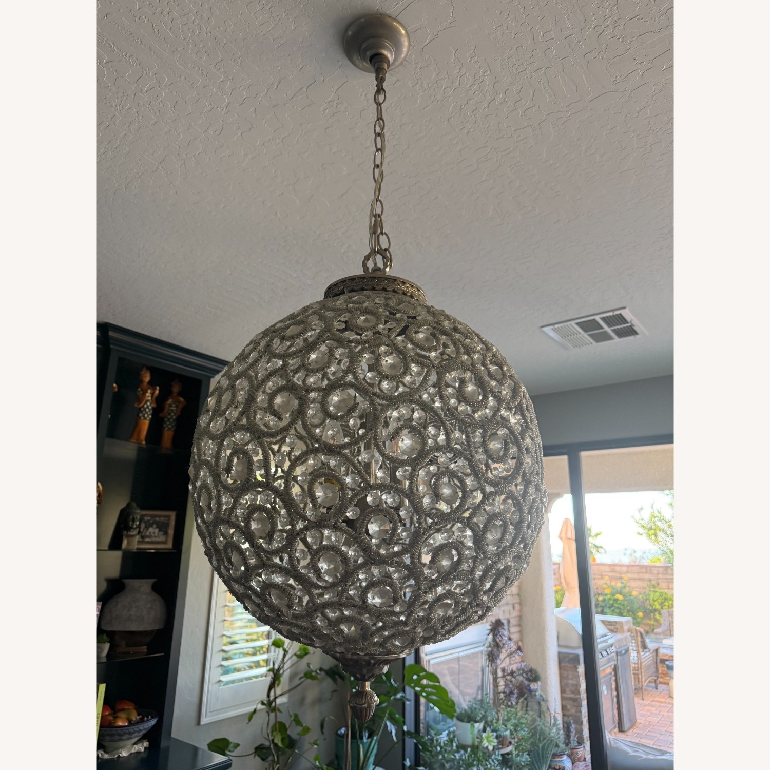 Ethan Allen Silver Ceiling Lamp - image-2