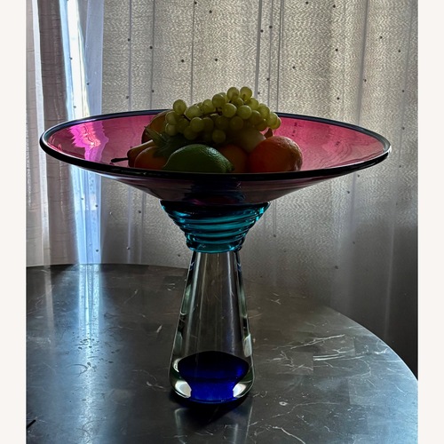 Used Young & Constantin Vintage Glass Vase Pedestal for sale on AptDeco