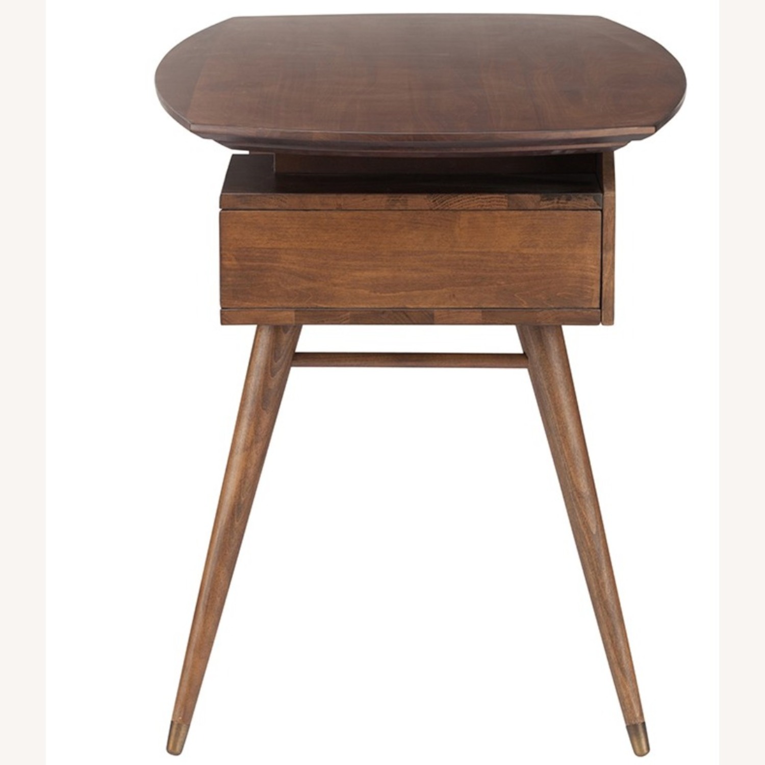 Carel Desk Dark Brown Wood Desk - image-2