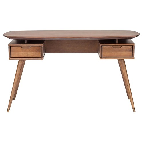 Used Carel Desk Dark Brown Wood Desk for sale on AptDeco