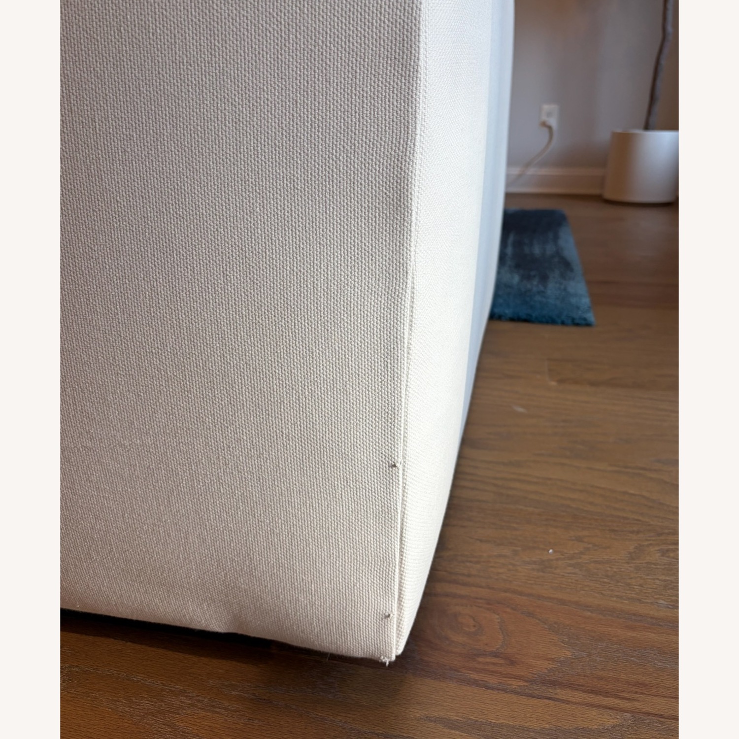 West Elm White Fabric Sleeper Sofa - image-4