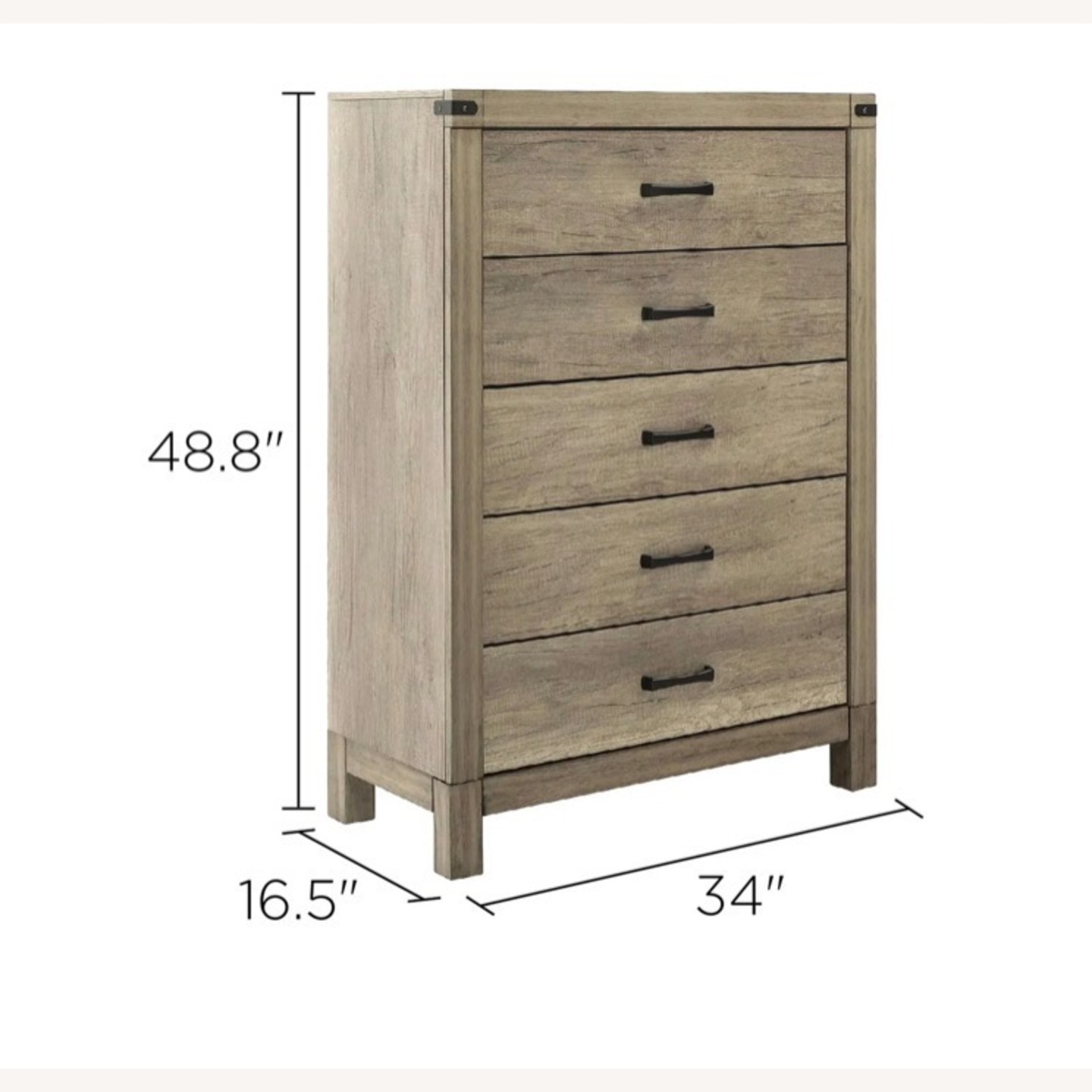 Raymour & Flanigan Light Gray Dresser - image-3