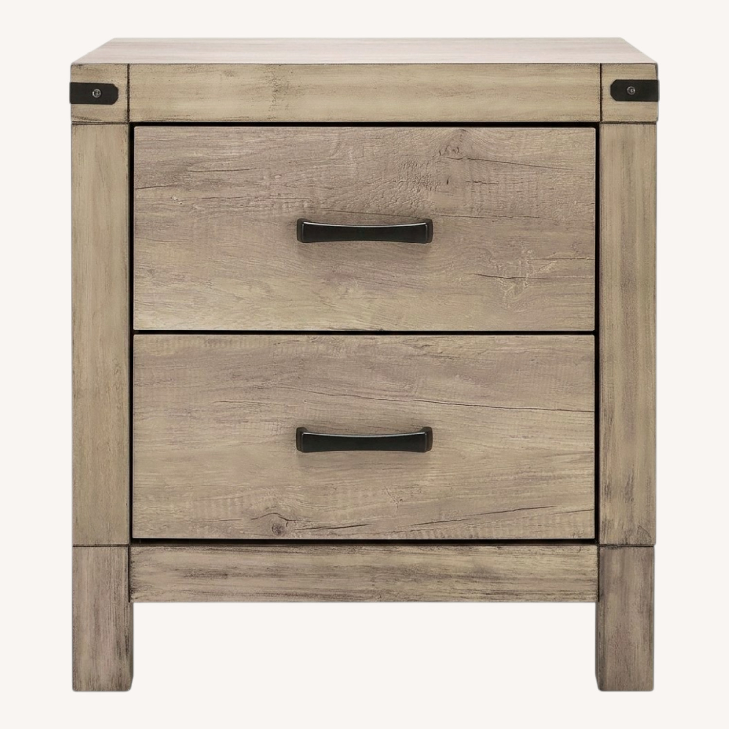 Raymour & Flanigan Light Gray Nightstand - image-0