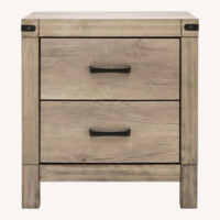 Raymour & Flanigan Light Gray Nightstand