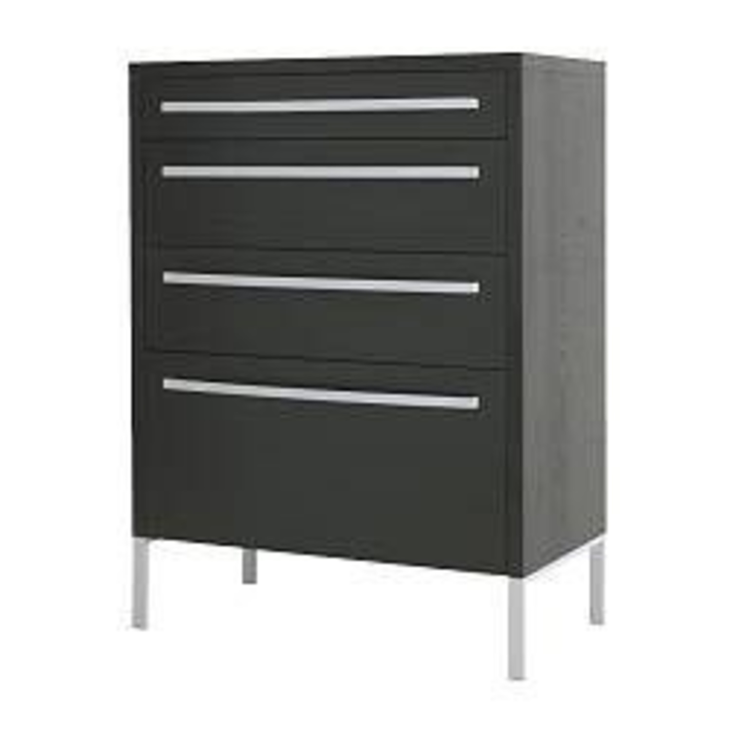 IKEA HADDAL Dark Brown Wood Dresser - image-4
