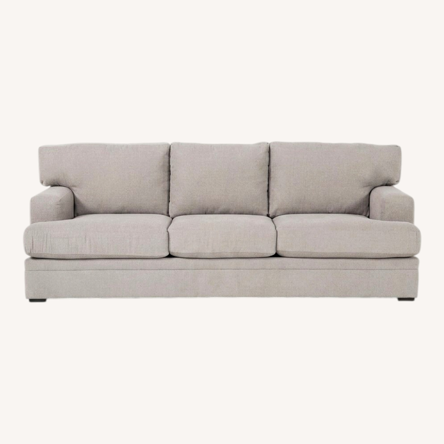 Living Spaces Light Gray Sleeper Sofa - image-0
