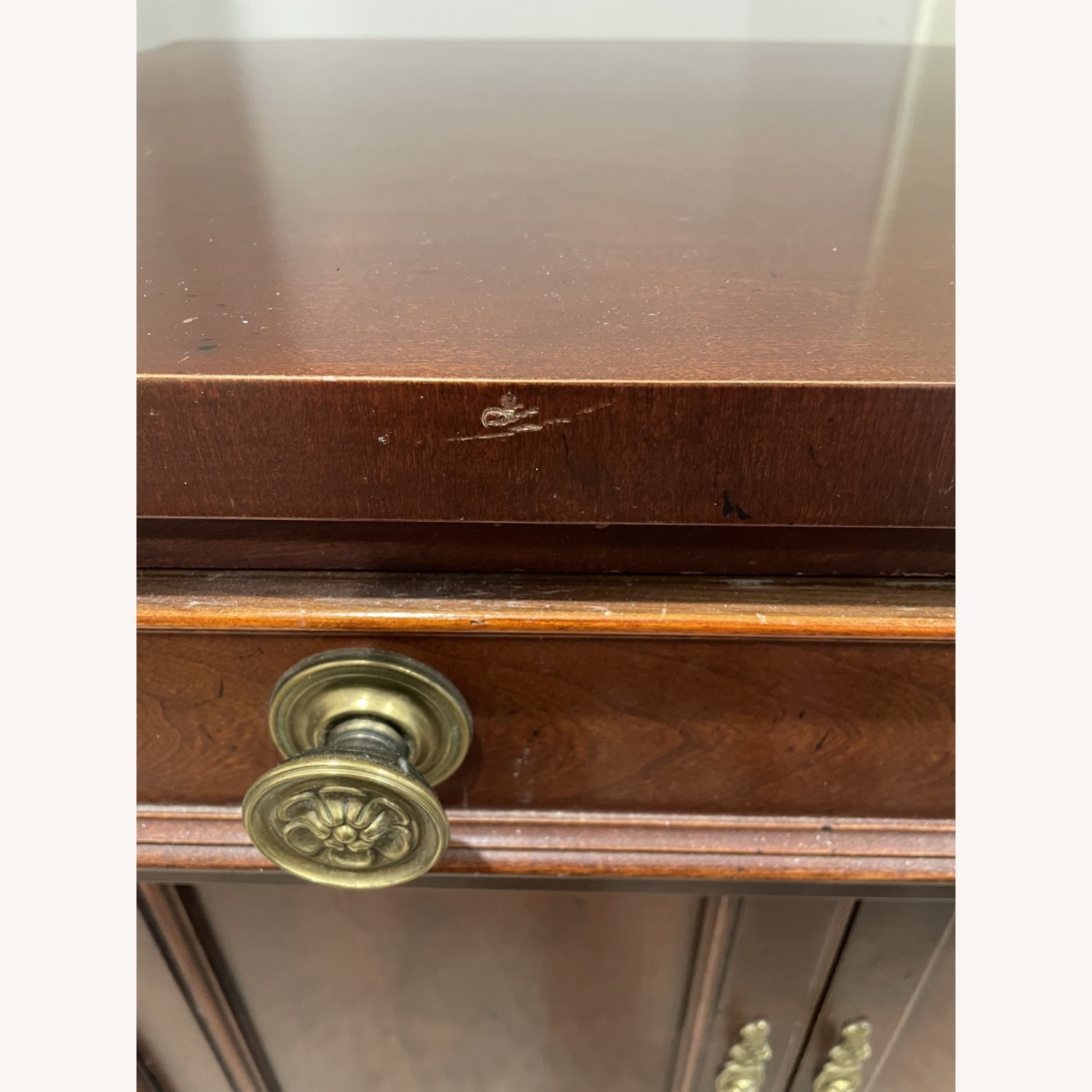 Baker Furniture Dark Brown Wood Nightstand - image-6