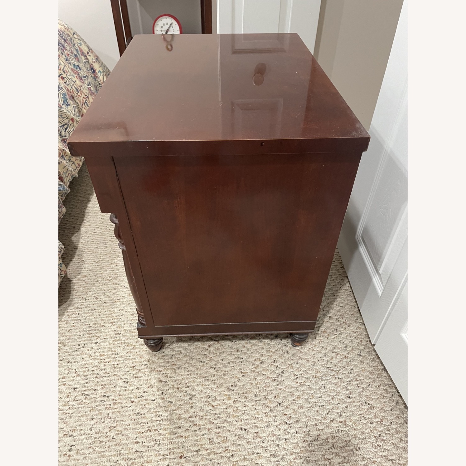 Baker Furniture Dark Brown Wood Nightstand - image-3