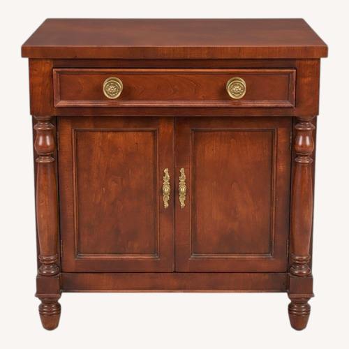 Used Baker Furniture Dark Brown Wood Nightstand for sale on AptDeco