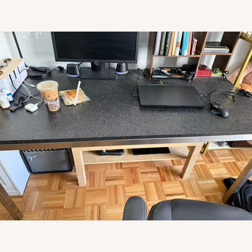 Used IKEA Black Desk for sale on AptDeco