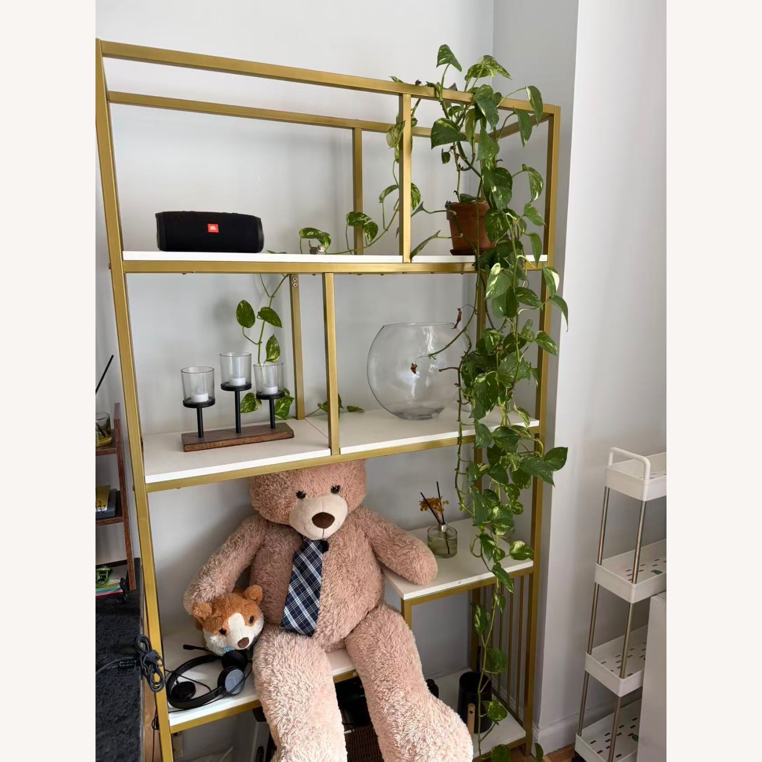 Gold Tone Bookshelf - image-3